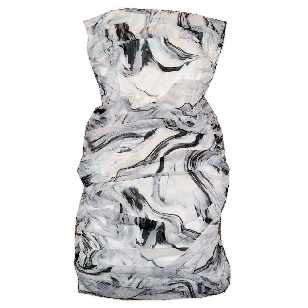mesh body con mini dress